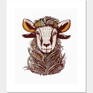 Eid Al Adha Cartoon Goat Posters and Art